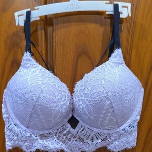 La SENZA Lace Bra in Light Purple and Black